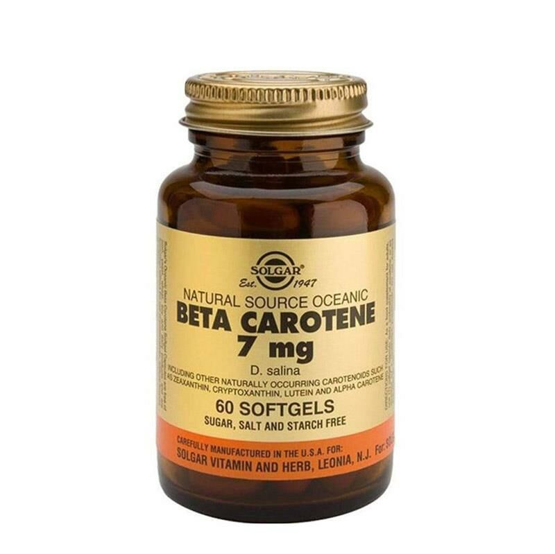 Solgar Beta Carotene 7Mg 60 Kapsül