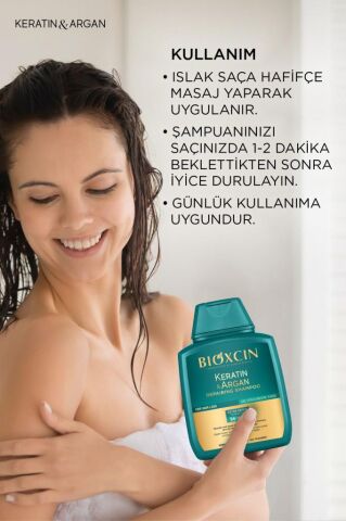 Bioxcin Keratin & Argan Onarıcı Bakım Şampuan 300 ml 3 Al 2 Öde - Yıpranmış Ve Hassas Saçlar
