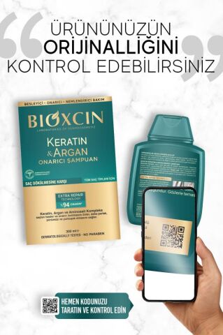 Bioxcin Keratin & Argan Onarıcı Bakım Şampuan 300 ml 3 Al 2 Öde - Yıpranmış Ve Hassas Saçlar
