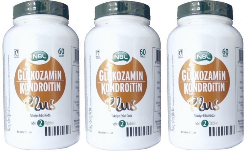 NBL Glukozamin Kondroitin Plus 60 Tablet - 3 KUTU 03/2019