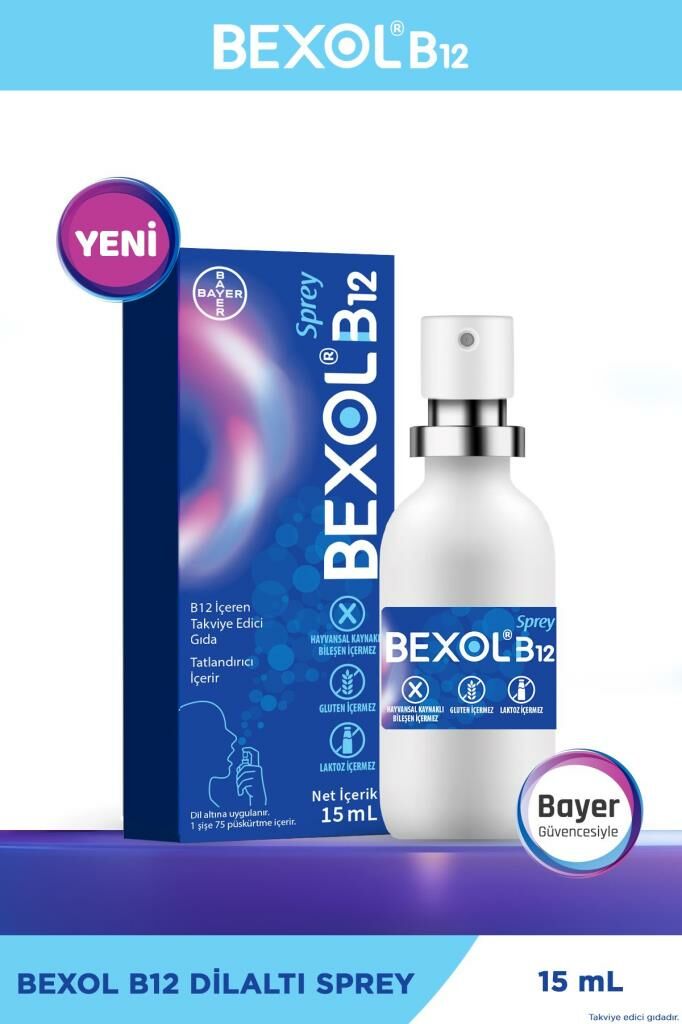 Bexol B12 Dilaltı Sprey 15 ml