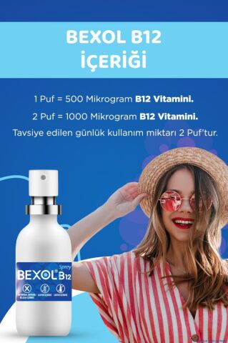 Bexol B12 Dilaltı Sprey 15 ml