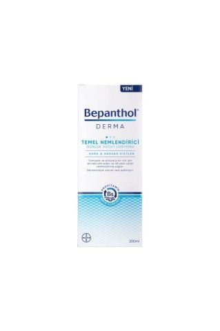 Bepanthol Derma Temel Nemlendirici Günlük Vücut Losyonu 200 ml l Kuru ve Hassas Ciltler