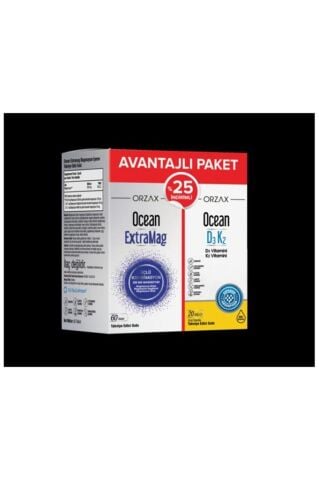 Ocean Extramag 60 Tablet + Ocean D3 K2 20 ml %25  Kofre