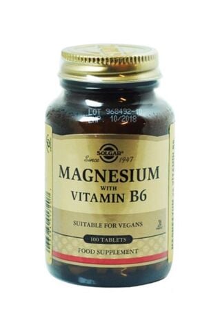 Solgar Magnesium With Vitamin B6 100 Tablet