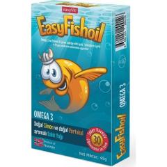 EasyFishOil Omega 3 30 Tablet Limon ve Portakal Aromalı