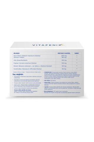 Vitafenix Brokolive Brokoli Ekstresi 60 Bitkisel Kapsül