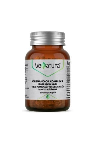 Venatura Oregano Oil Kompleks Izmir Kekik Yağı, Tıbbi Nane Ve Susam Yağı 30 Kapsül