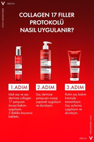 Vichy Dercos Collagen 17 Filler Şampuan Öncesi Bakım 150ml