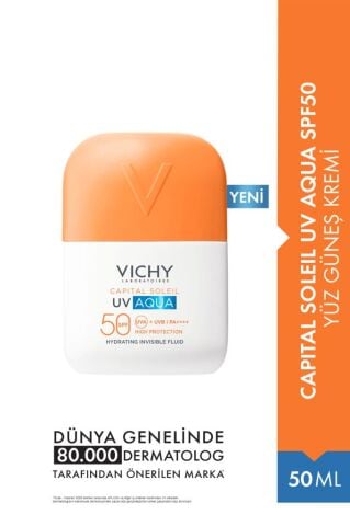 Vichy Capital Soleil Uv Aqua Spf50 Yüz Güneş Kremi 50ml