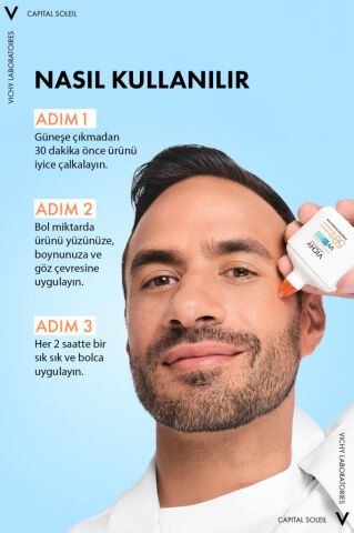 Vichy Capital Soleil Uv Aqua Spf50 Yüz Güneş Kremi 50ml