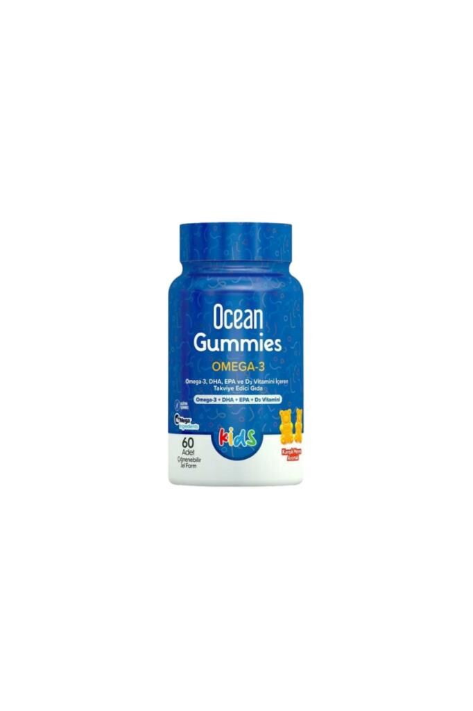 Ocean Kids Gummies Omega 3 60 Adet Çiğnenebilir Jel Form