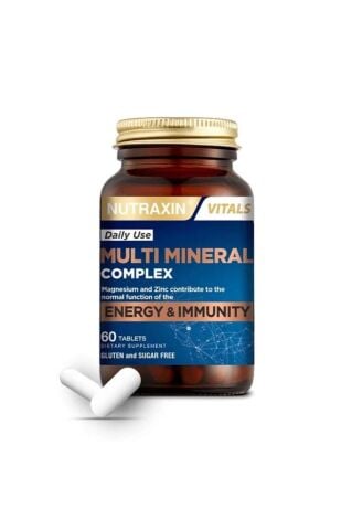 Nutraxin Multi Mineral Complex 60 Tablet Magnezyum, Kalsiyum, Çinko, Demir, İyot, Krom