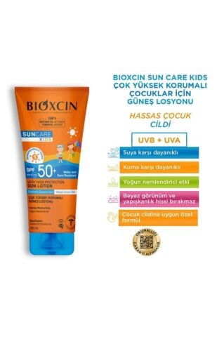 Bioxcin Sun Care Çok Çok Yüksek Korumalı Çocuk Güneş Kremi 50 Spf - % 100 Botanik Aktif 200 ml
