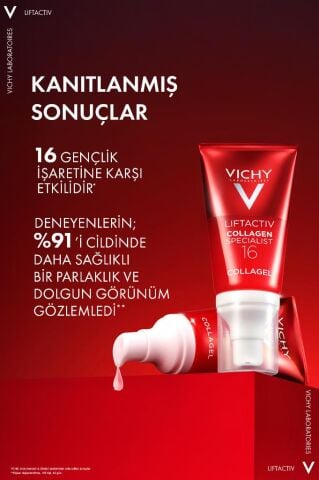 Vichy Liftactiv Collagen Specialist 16 Collagel Jel Krem 50ml