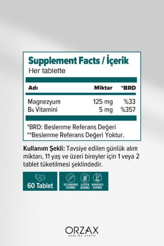 Ocean Magnezyum Complex 60 Tablet