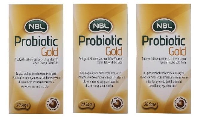 NBL_PROBİOTİC GOLD 20 SAŞE 3 ADET  03/2020