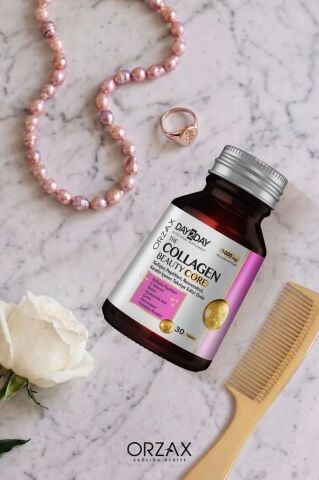 Day2day The Collagen Beauty Core Kolajen Tip 1-3, Resveratrol, Keratin, Biotin, C Vitamini, Çinko 30 Tablet