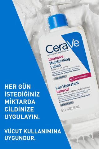 Cerave Hyalüronik Asit & Seramid & Hidro-üre İçerikli Yoğun Nemlendirici Vücut Losyonu 236 ml