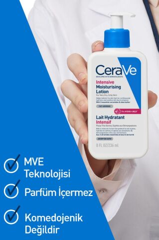 Cerave Hyalüronik Asit & Seramid & Hidro-üre İçerikli Yoğun Nemlendirici Vücut Losyonu 236 ml