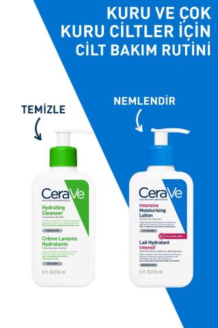 Cerave Hyalüronik Asit & Seramid & Hidro-üre İçerikli Yoğun Nemlendirici Vücut Losyonu 236 ml