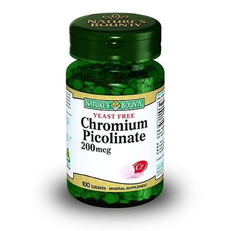 Nature's Bounty CHROMIUM PICOLINATE 200 MCG 01/2021
