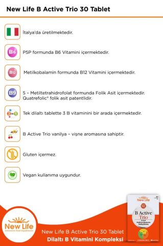 New Life B Active Trio 30 Tablet