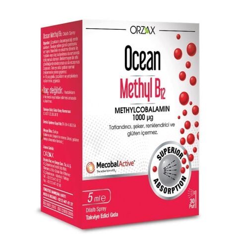 Ocean Methyl B12 1000 Mcg Methylcobalamin 5Ml