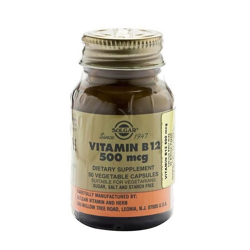 Solgar Vitamin B12 500 Mg 50 Kapsül