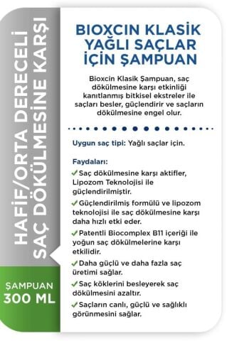 Bioxcin Genesis 3 Al 2 Öde Yağlı Saçlar İçin Şampuan
