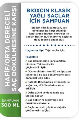 Bioxcin Genesis 3 Al 2 Öde Yağlı Saçlar İçin Şampuan