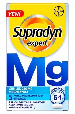 Supradyn Expert Kapsül 5 Farklı Magnezyum İçeren Takviye Edici Gıda