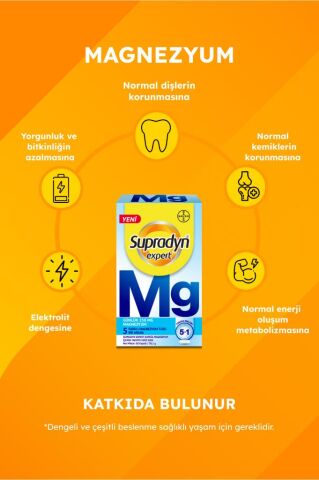 Supradyn Expert Kapsül 5 Farklı Magnezyum İçeren Takviye Edici Gıda