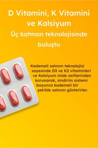 Supradyn Expert Tablet D3 Vitamini, K2 Vitamini ve Kalsiyum İçeren Takviye Edici Gıda