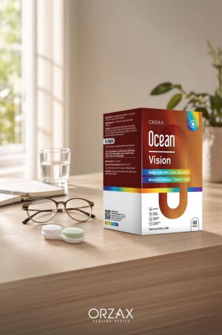 Ocean Vision Omega 3 + EPA & DHA, Lutein, Zeaksantin, Resveratrol, Glutatyon, C Vitamini, Çinko 60 Kapsül