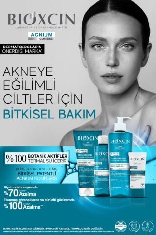 Bioxcin Acnium Sebum Dengeleyici Yüz Yıkama Jeli 500ml 1 Alana 1 Hediye Salisilik Asit Çay Ağacı Niasinamid