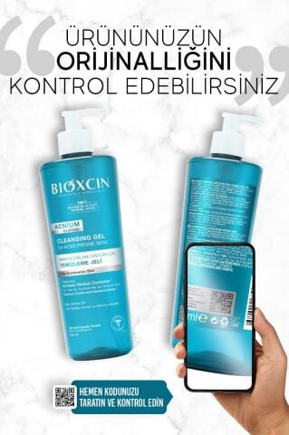 Bioxcin Acnium Sebum Dengeleyici Yüz Yıkama Jeli 500ml 1 Alana 1 Hediye Salisilik Asit Çay Ağacı Niasinamid