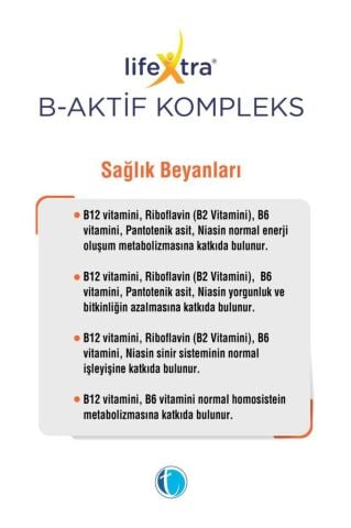 Lifextra B-aktif Kompleks 60 Kapsül