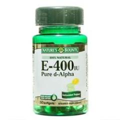 Nature's Bounty Vitamin E-400 IU 50 Softgel 02/2022