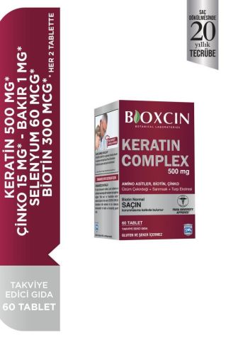 Bioxcin Forte Keratin Complex Tablet Takviye Edici Gıda 60 Tablet