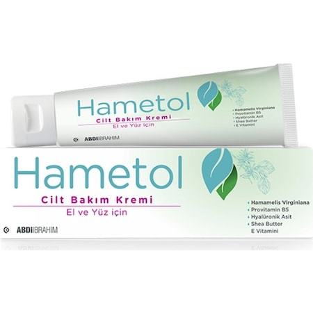 Hametol Cilt Bakım Kremi 30 Gr. açıldıktan sonra 12 ay