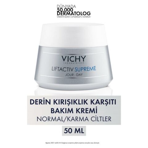 Vichy Liftactiv Supreme Yaşlanma Karşıtı Krem 50 ml Normal ve Karma Ciltler